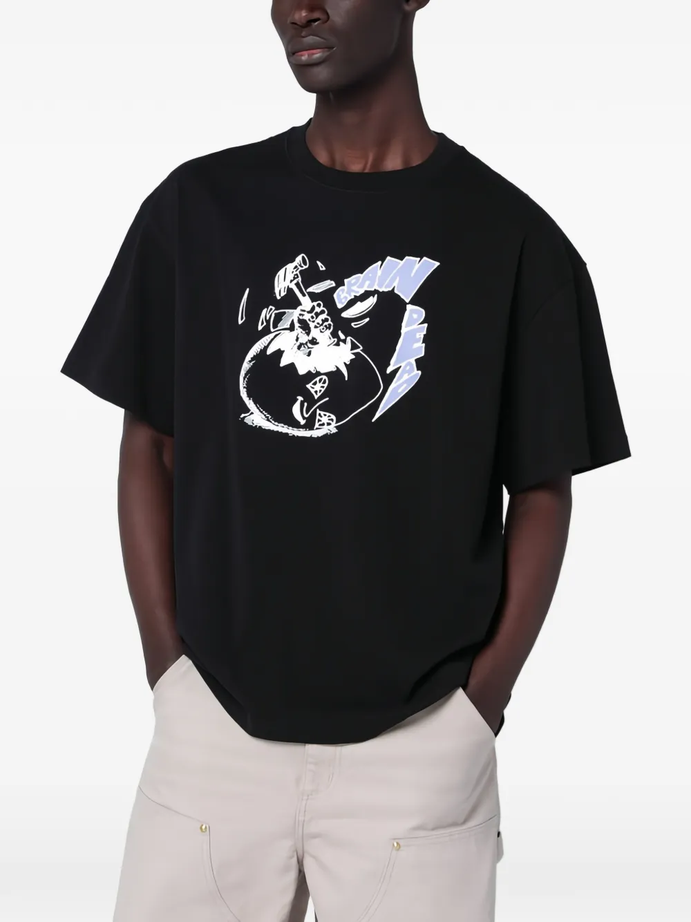 Brain Dead graphic-print T-shirt - Schwarz