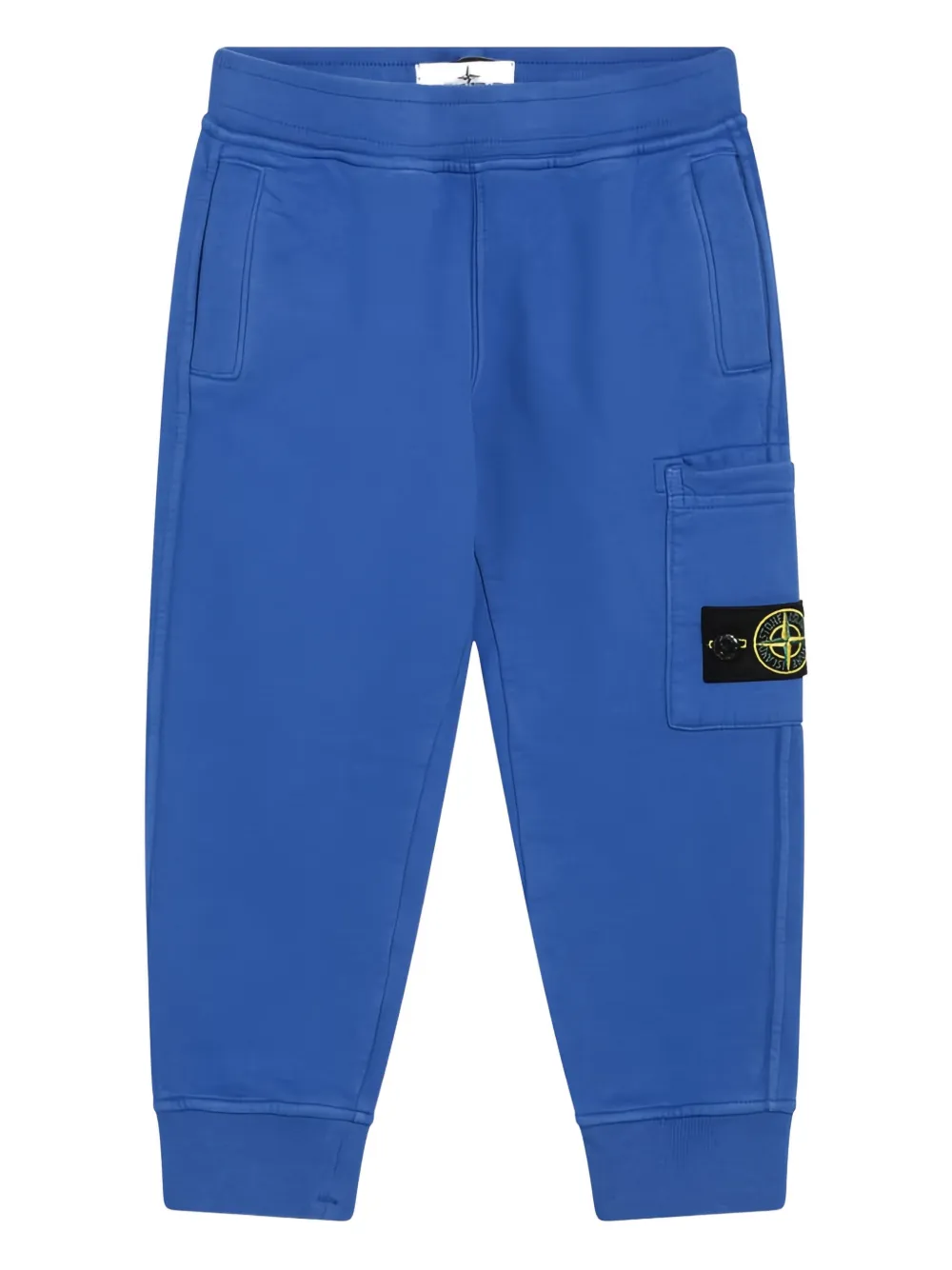 Stone Island Junior flap-pocket jogging trousers - Blu