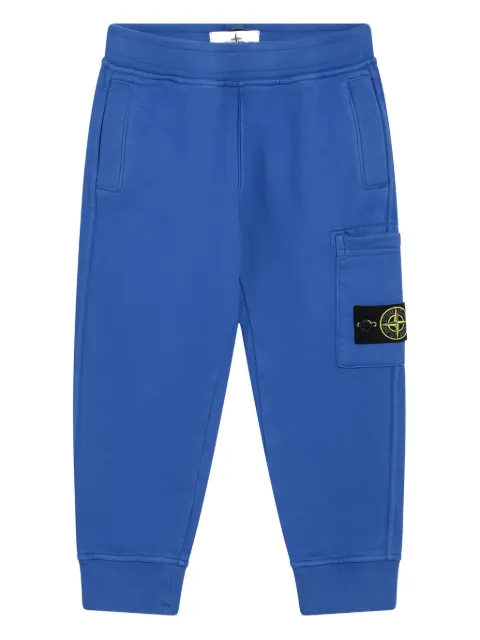 Stone Island Junior joggers con bolsillos y solapa