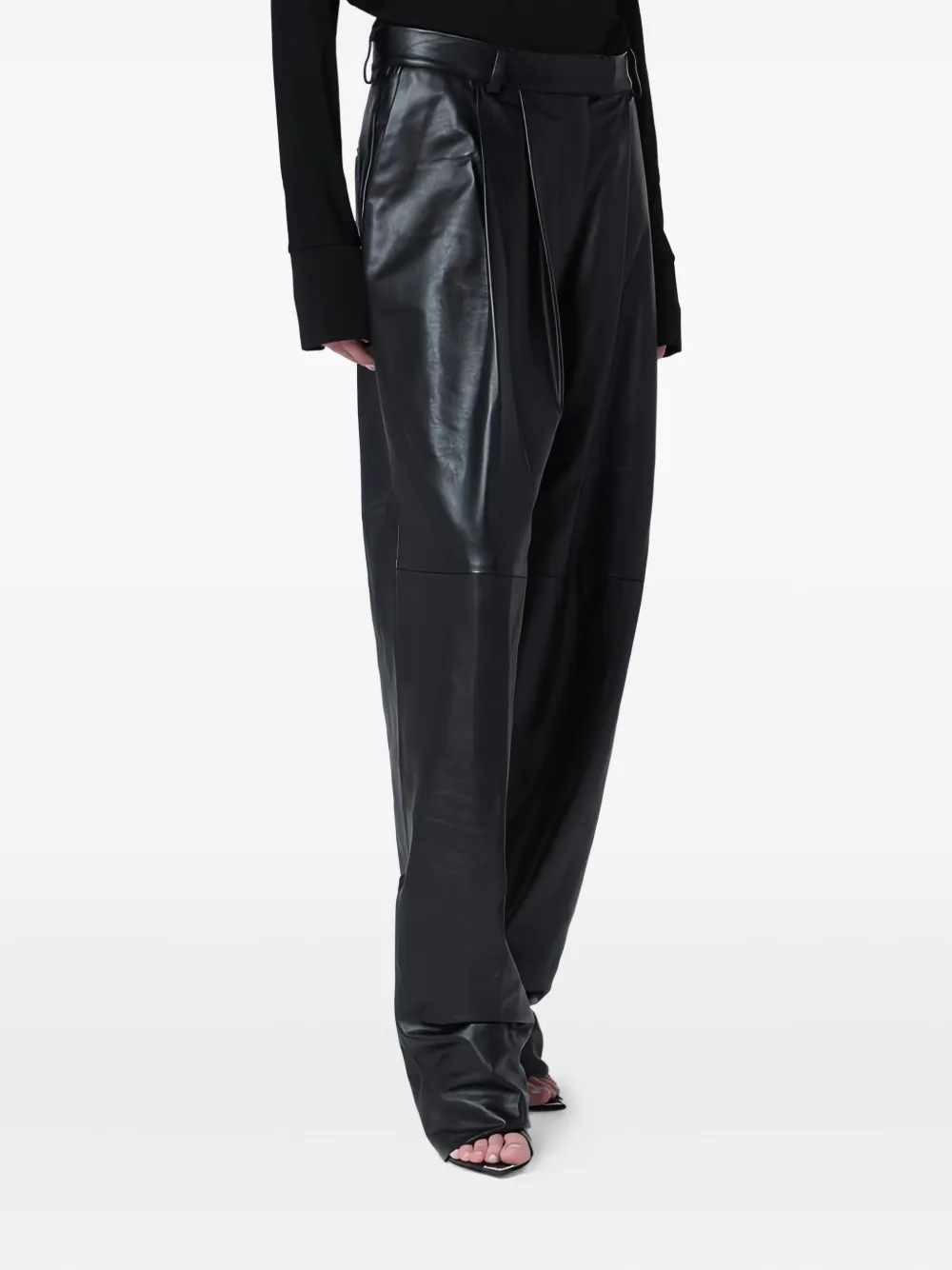  Francesco Murano Belt-loops Trousers - Black 