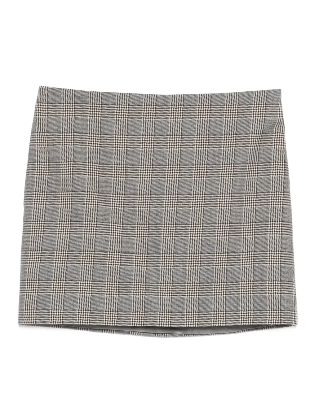 A.M.G. checked-pattern mini skirt | Grau | Image 1