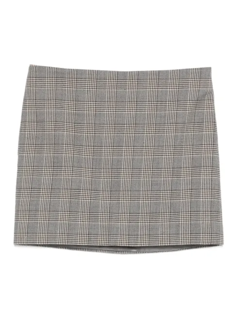 A.M.G. checked-pattern mini skirt