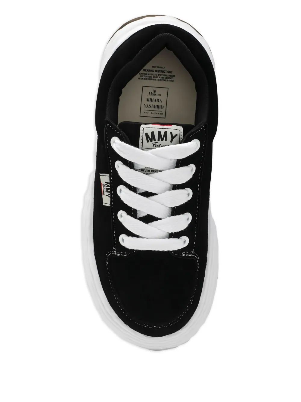 Maison MIHARA YASUHIRO Oliver sneakers met plateauzool Zwart