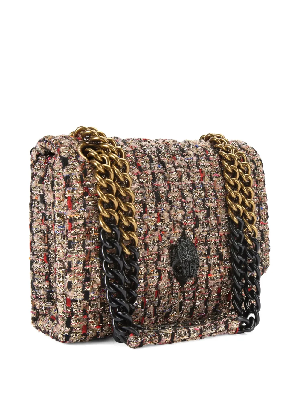 Kurt Geiger London Schoudertas met tweed textuur Roze