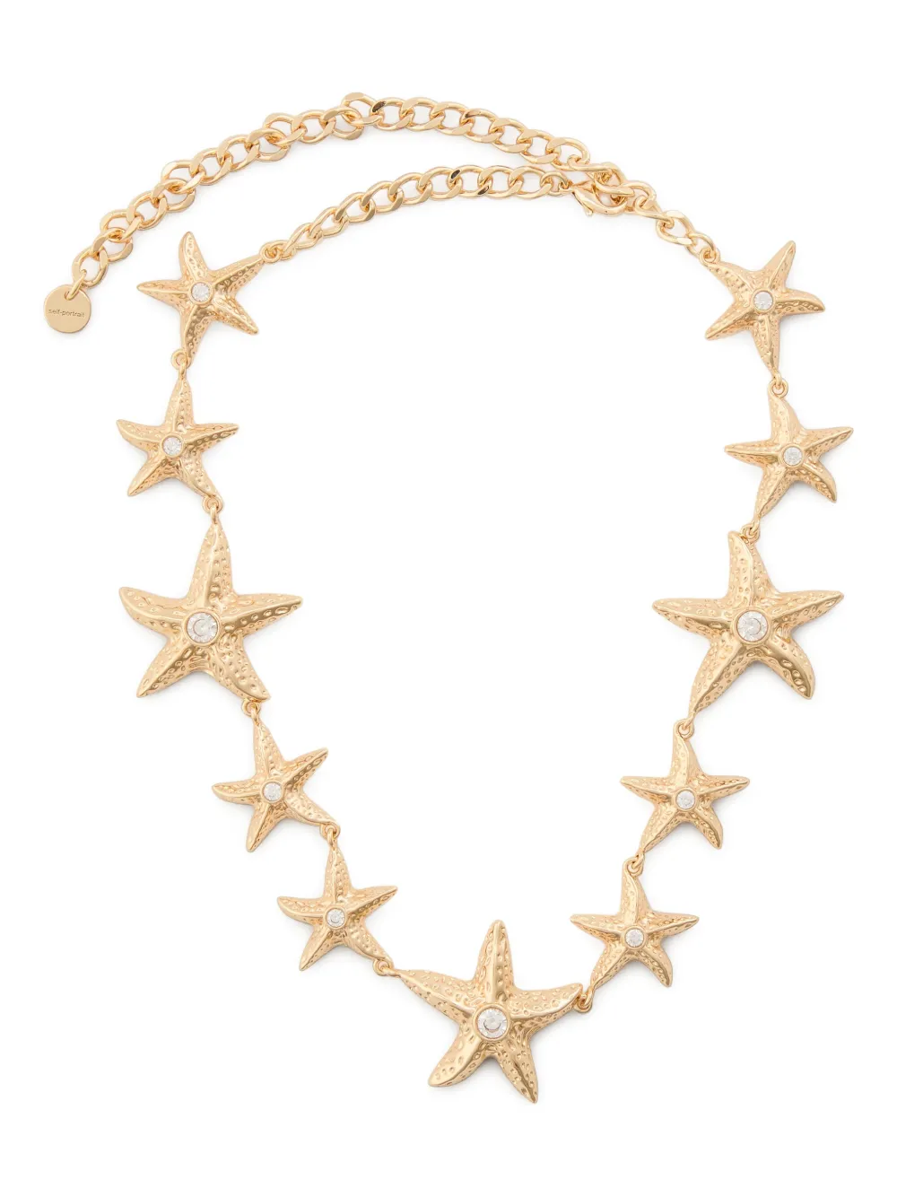 Self-Portrait sea-star necklace - Oro
