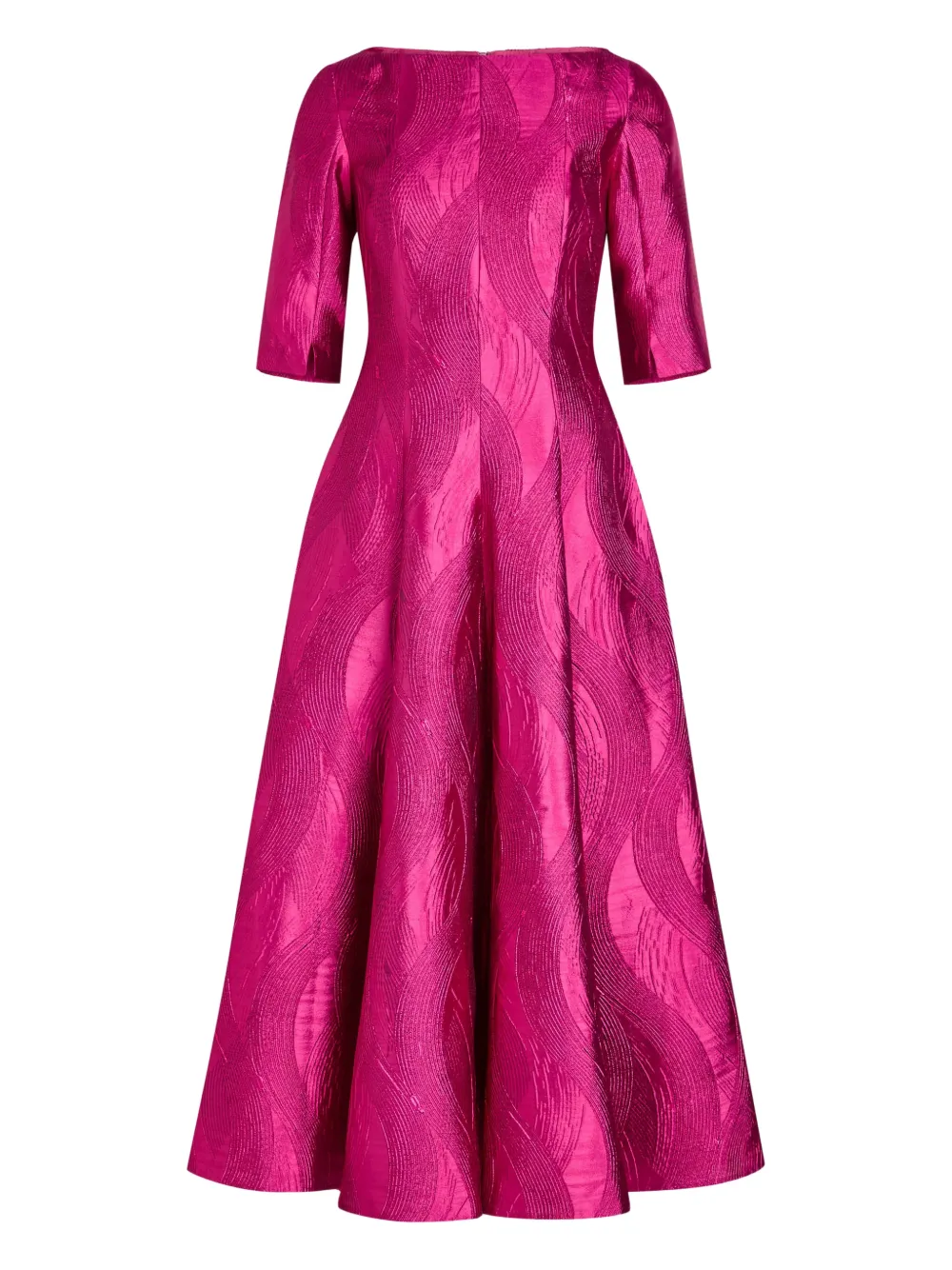 Talbot Runhof boat-neck midi dress - Rosa