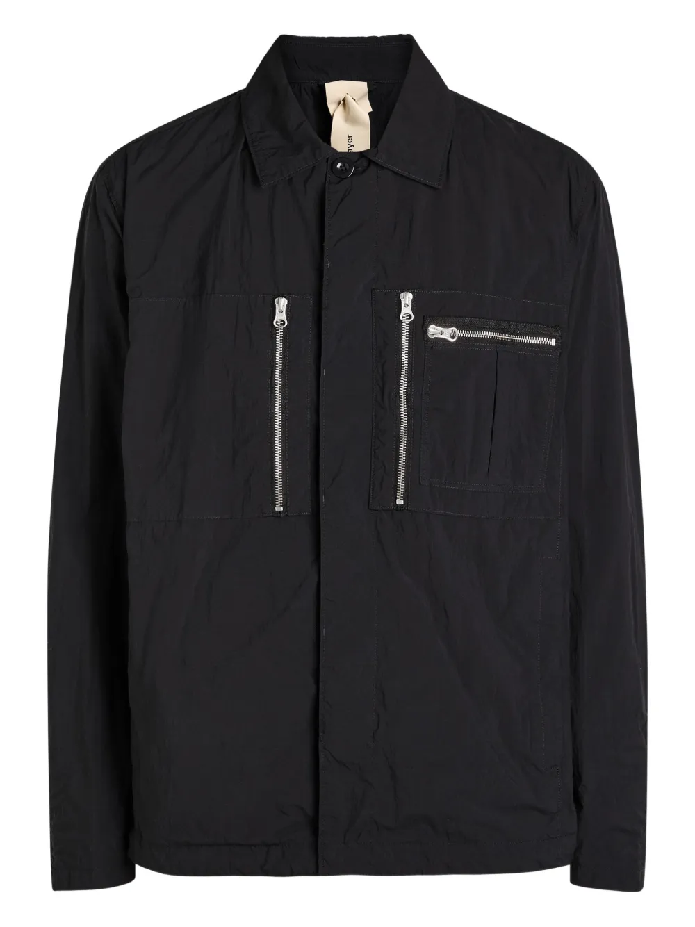Ten C zip shirt jacket - Schwarz