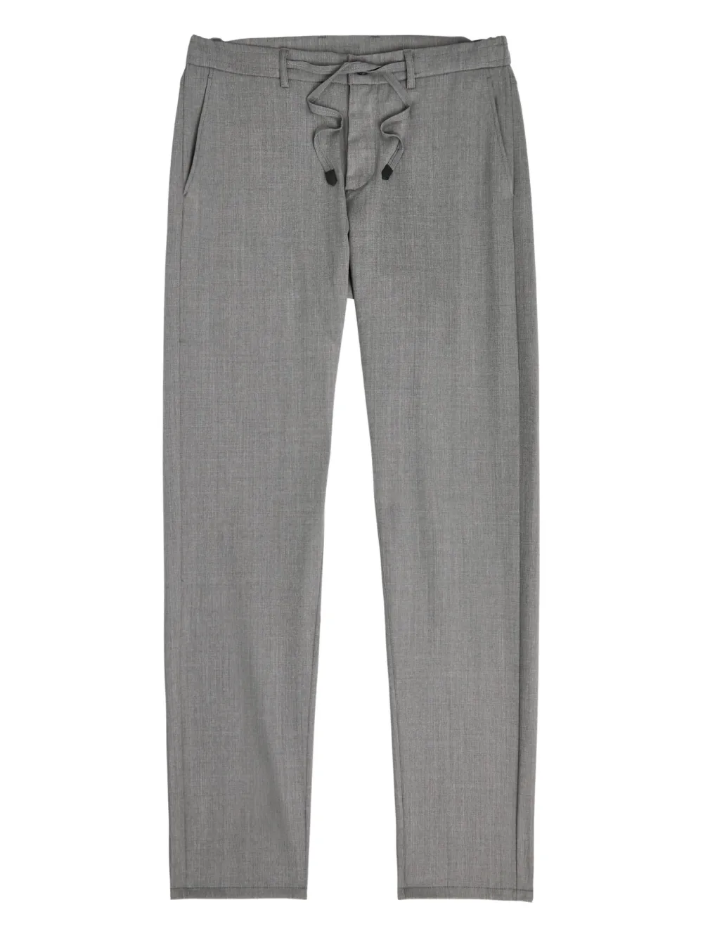Canali drawstring tapered trousers - Grijs
