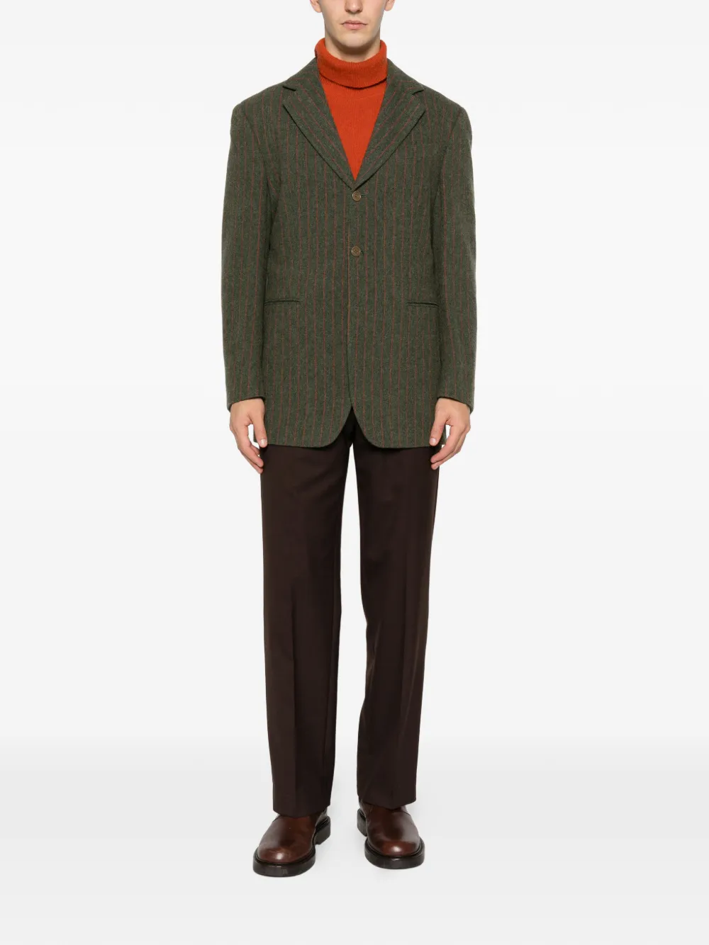 Romeo Gigli Pre-Owned 1990s pinstriped-pattern blazer | Image 2