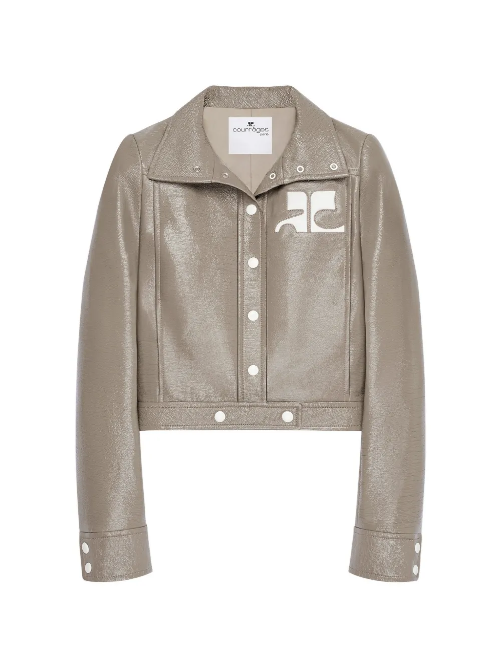 Courrèges Reedition vinyl jacket - Marrone