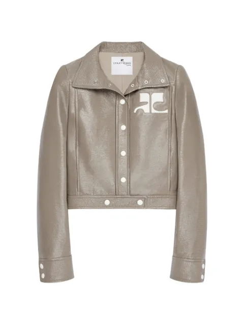 Courrèges vinyl cropped jacket 
