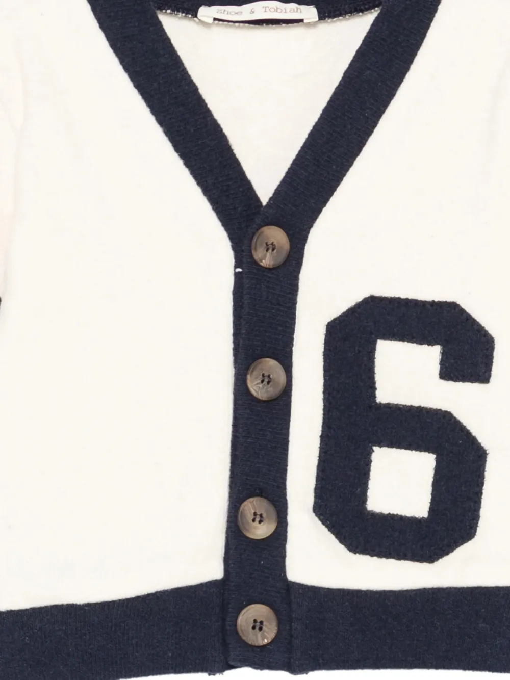 Zhoe & Tobiah Button-fastening Cardigan In Neutral