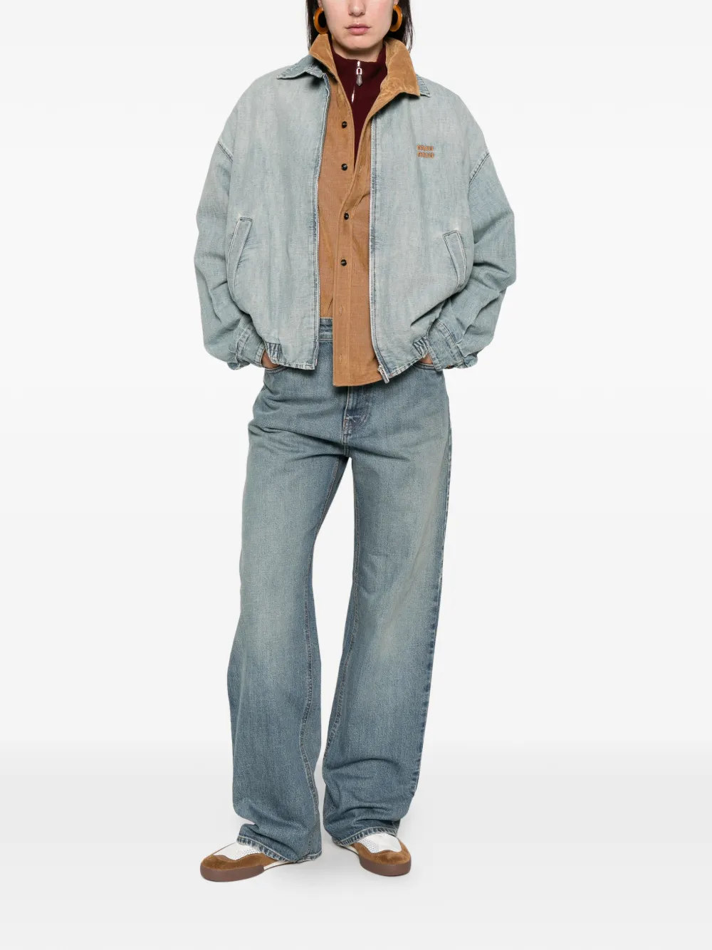 Miu Miu Chambray blouson jacket | Varsity Jackets | Image 2