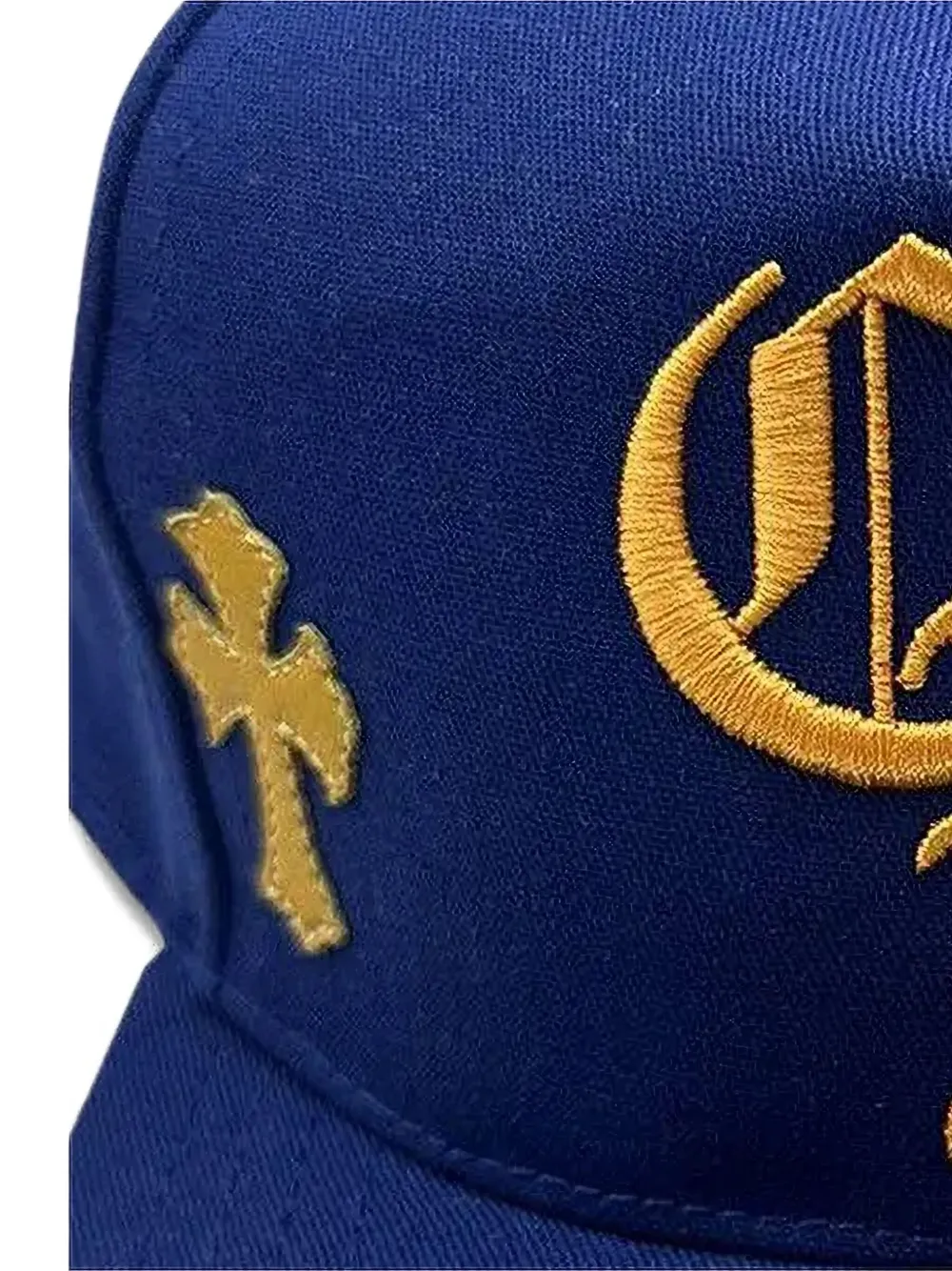 Chrome Hearts Cross Patch baseball cap - Blauw