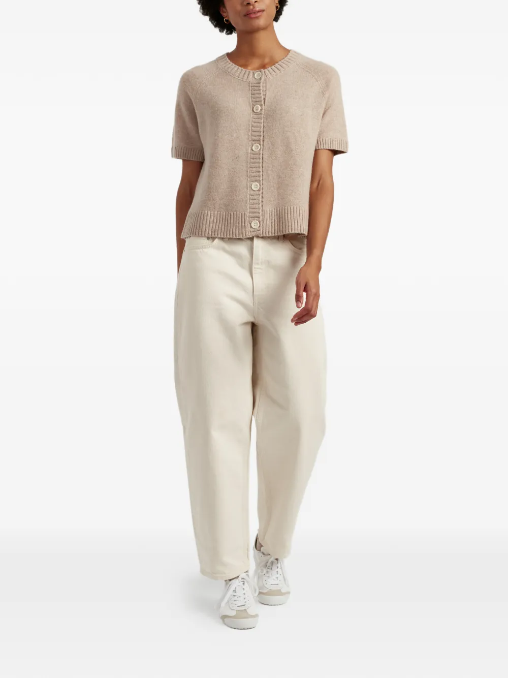  Chinti & Parker Button-up Long-sleeve Cardigan - Neutrals 