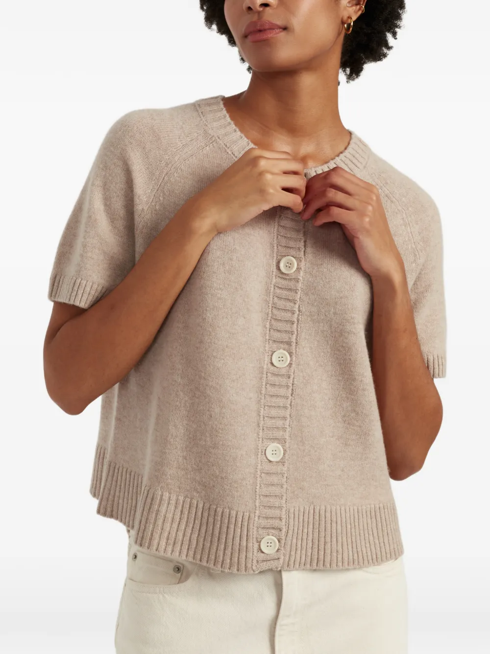 Button-Up Long-Sleeve Cardigan