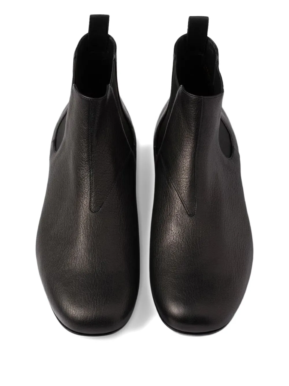 Prada Chelsea laarzen met logo-reliëf Zwart