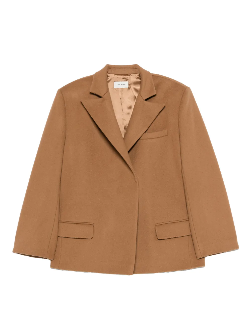 A.M.G. double-breasted coat - Marrone