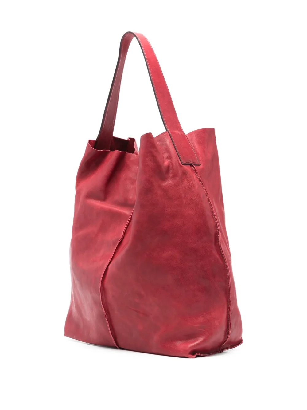  Sommet Sahara Leather Shoulder Bag - Red 