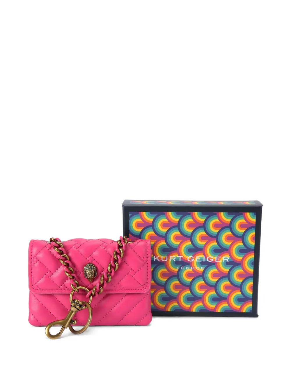 Kurt Geiger London Gewatteerde portemonnee Roze