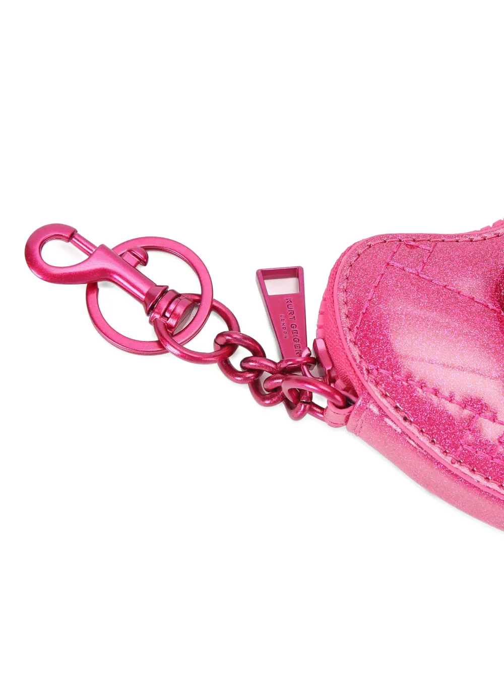 Kurt Geiger Heart-shape Wallet In Pink