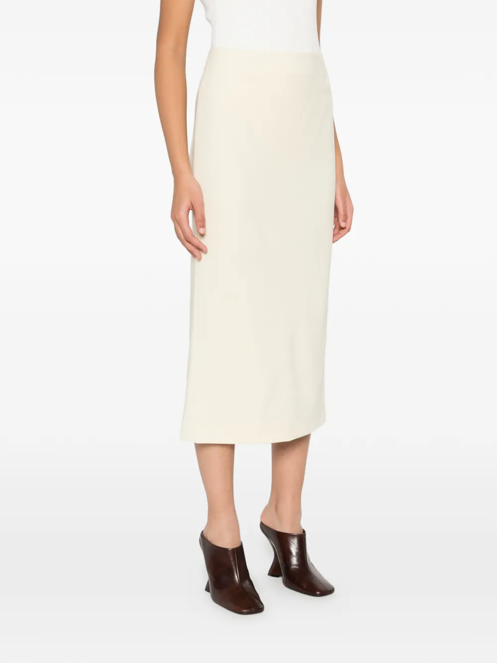  A.m.g. Slim Midi Skirt - Neutrals 