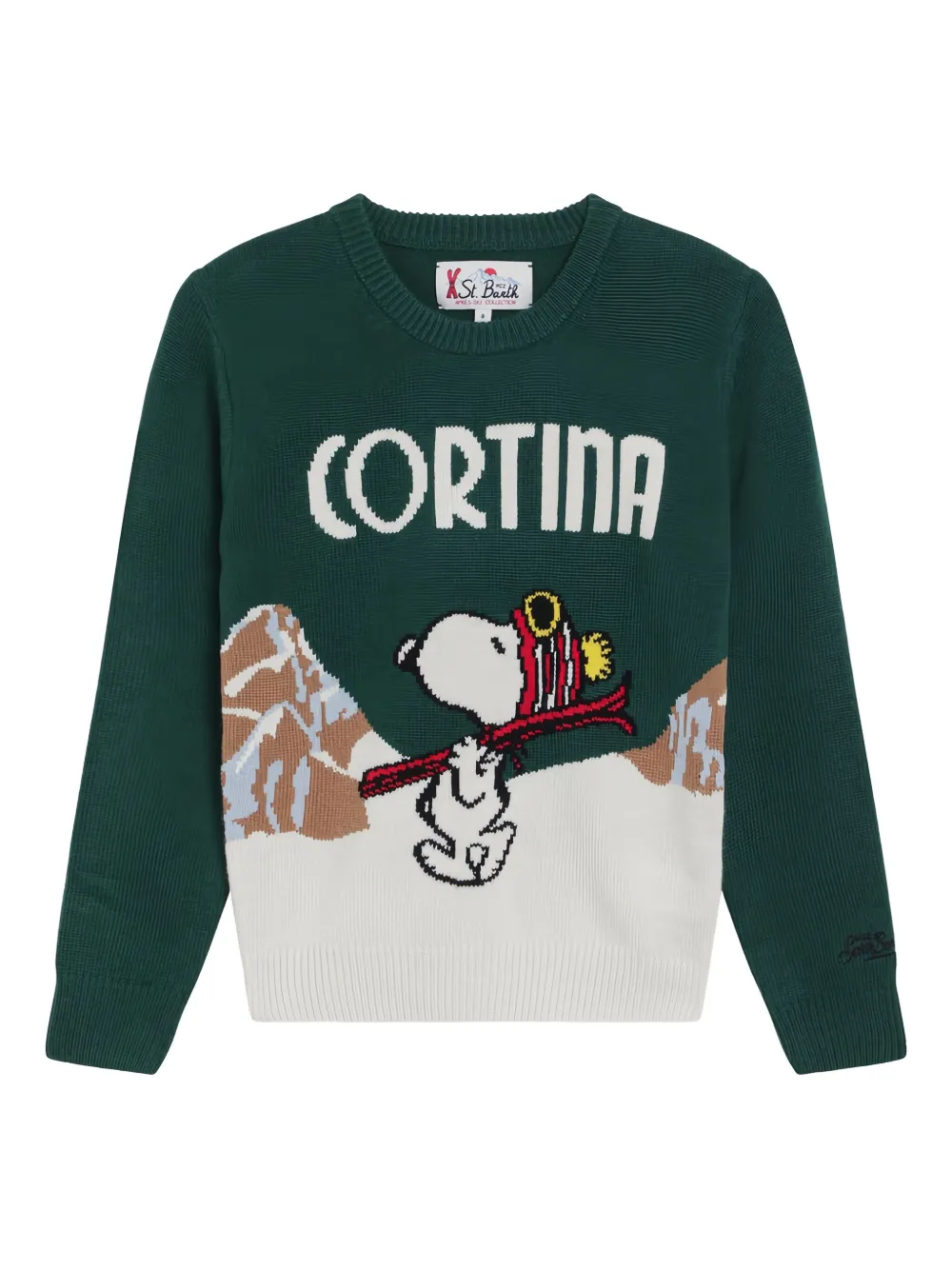 MC2 Saint Barth Kids Douglas Snoopy graphic sweater - Verde