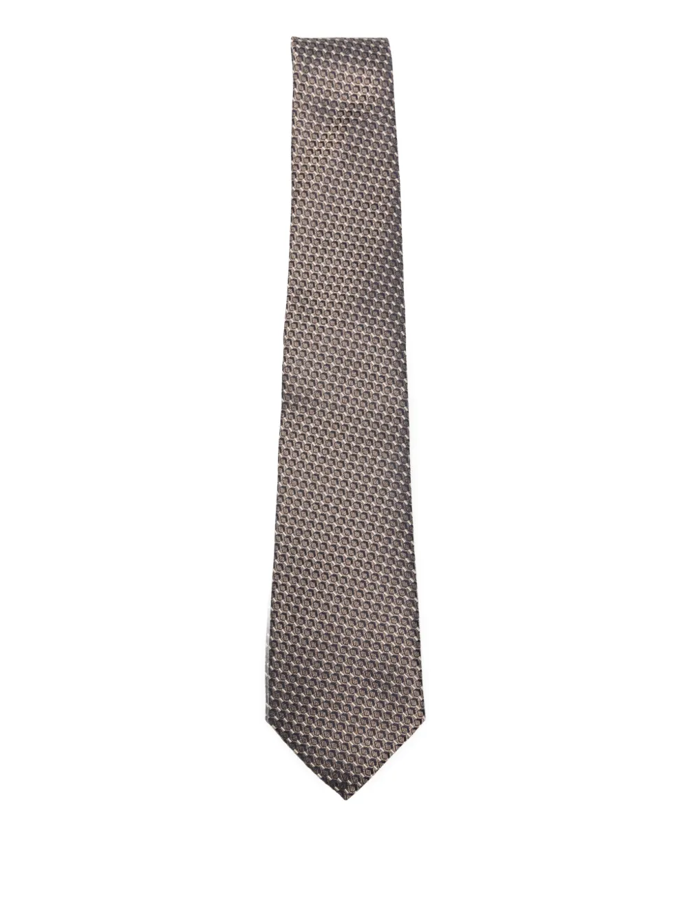 Canali geometric-patterned tie | Brown | Image 1