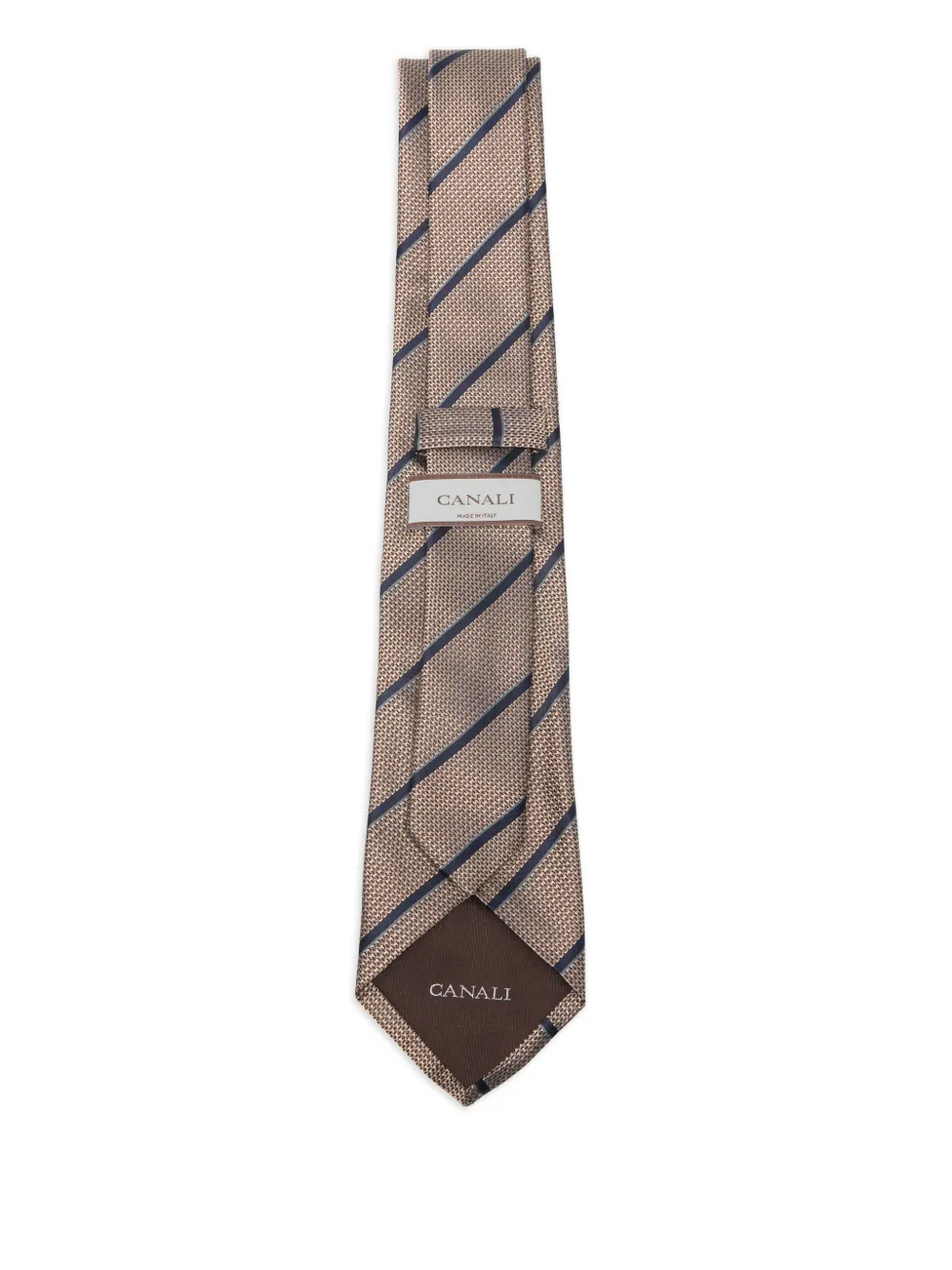 Canali striped-pattern silk tie | Image 2