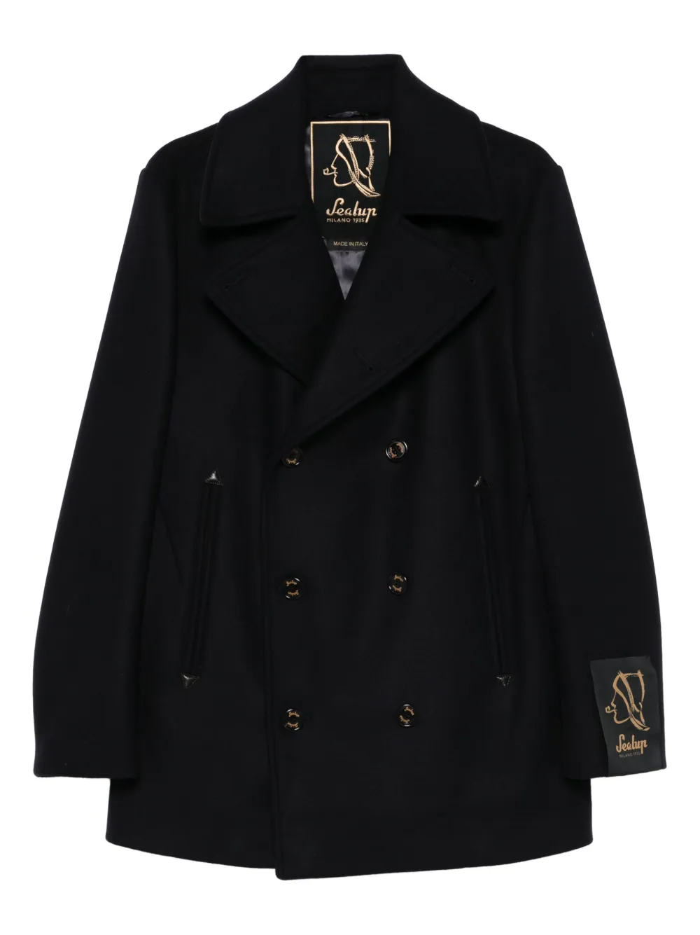 Sealup buttoned coat | Blue | Image 1