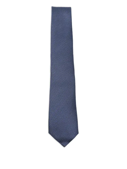 Canali geometric-pattern silk tie