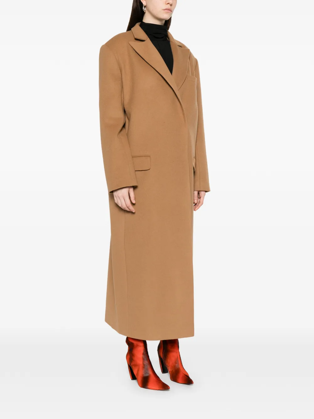  A.m.g. Wool Coat - Brown 