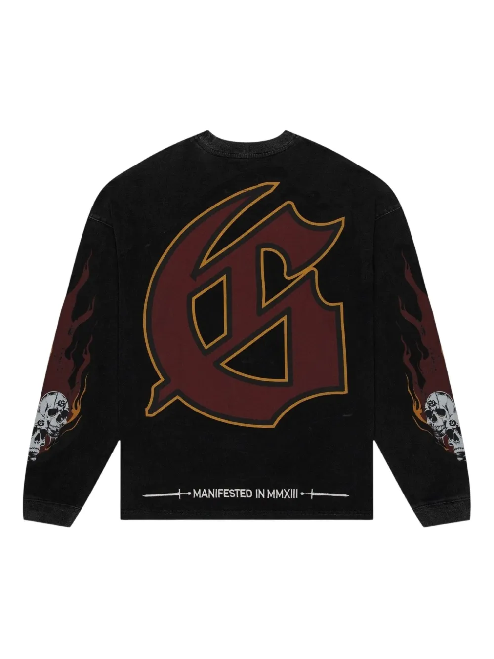GODSPEED Art Piece Stones sweater met lange mouwen - Zwart