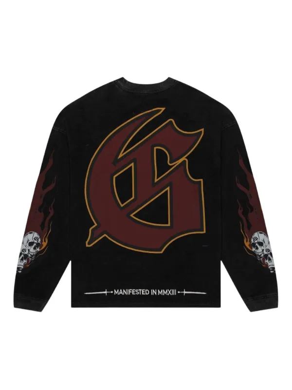 GODSPEED Art Piece Stones long-sleeve Sweatshirt | Black | FARFETCH