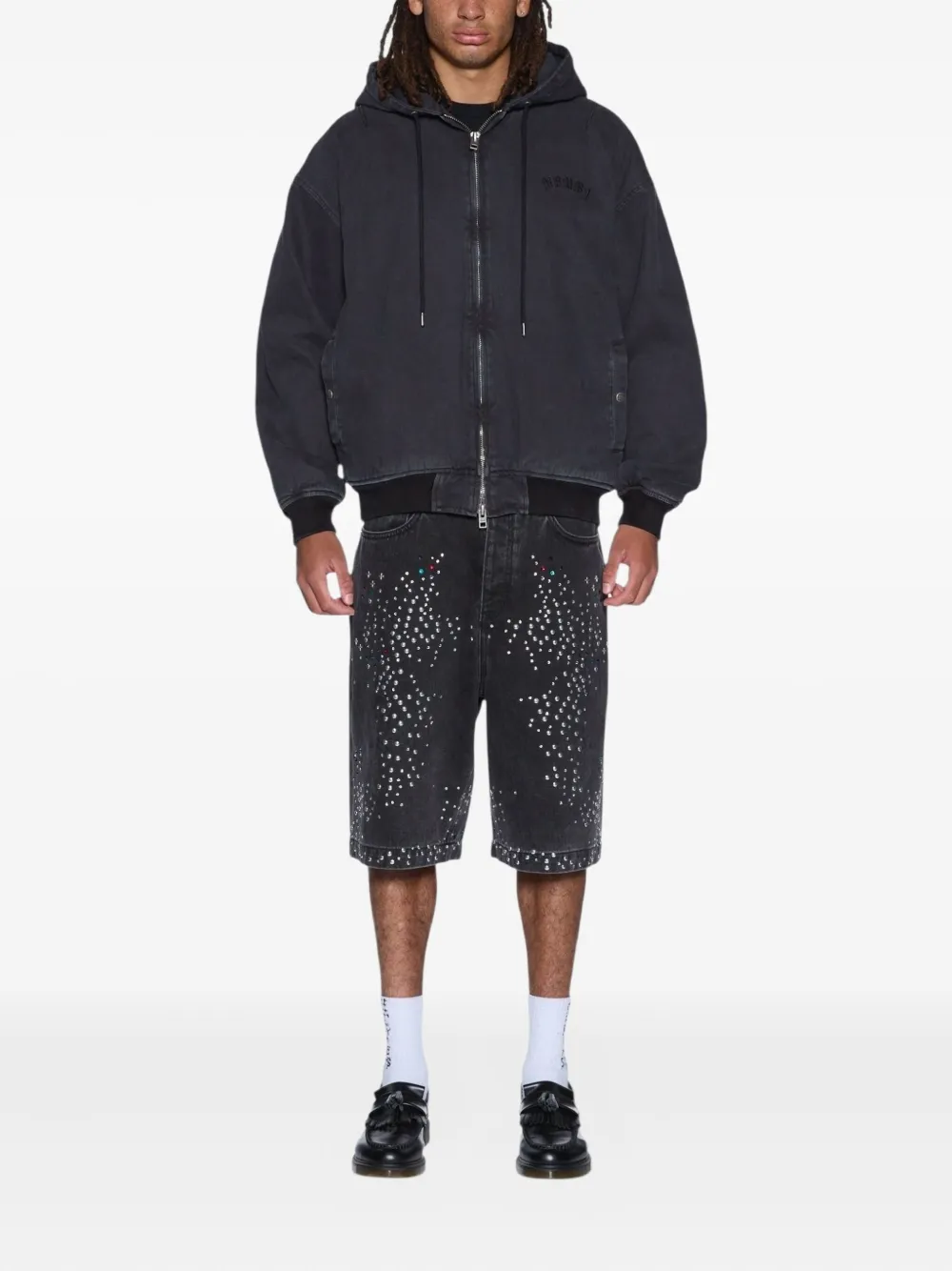 Ksubi Studded Hooded bomber jacket | Bomber Jackets | Image 2