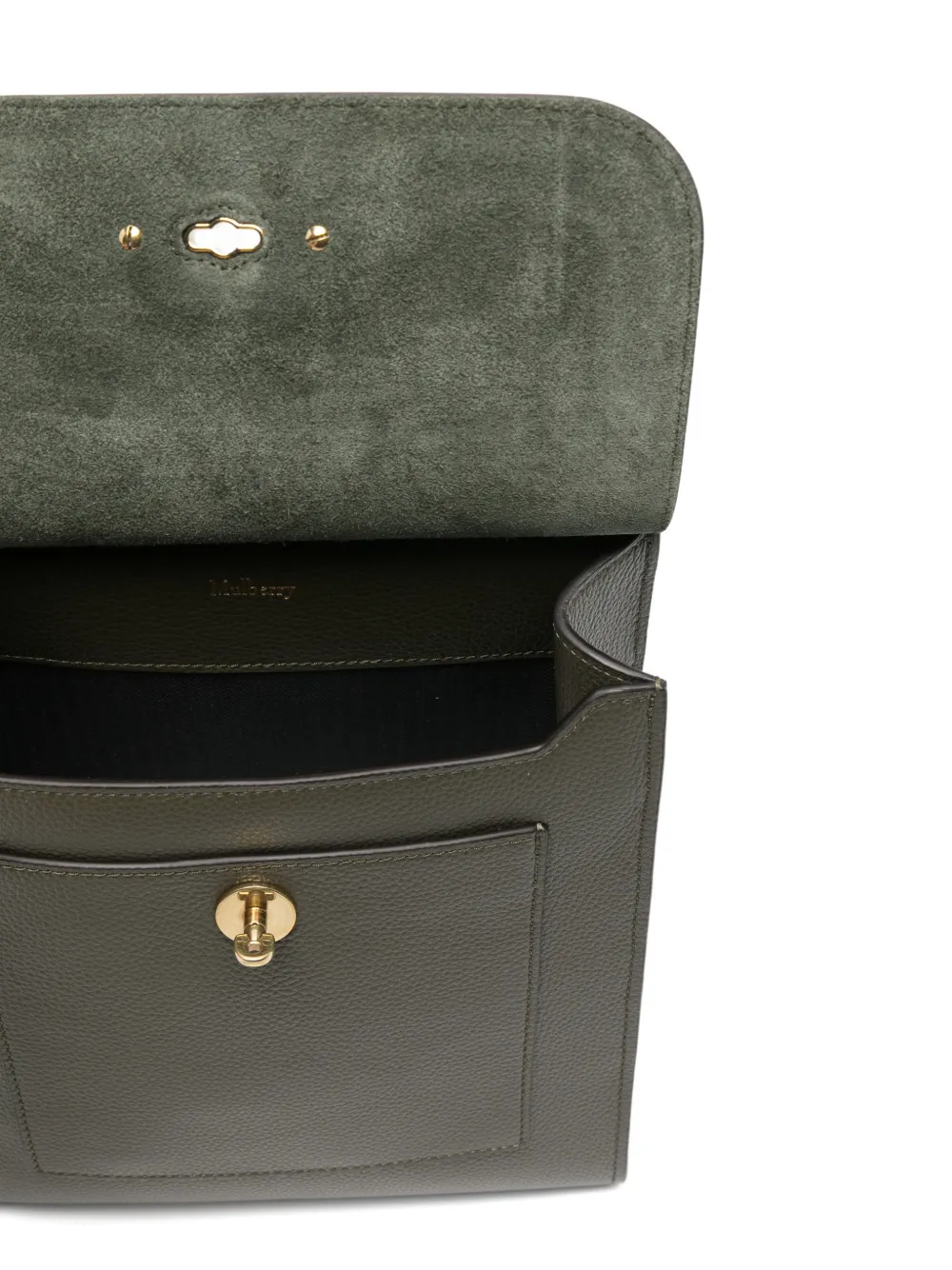 Mulberry Kleine Antony leren boekentas Groen