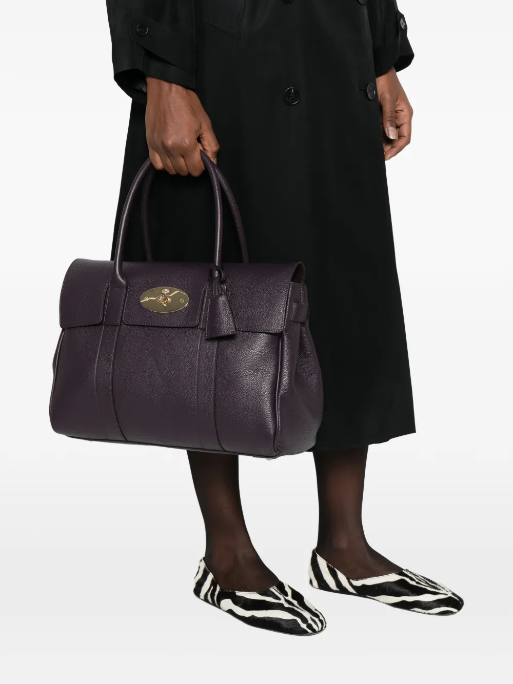Mulberry Bayswater tote bag - Paars