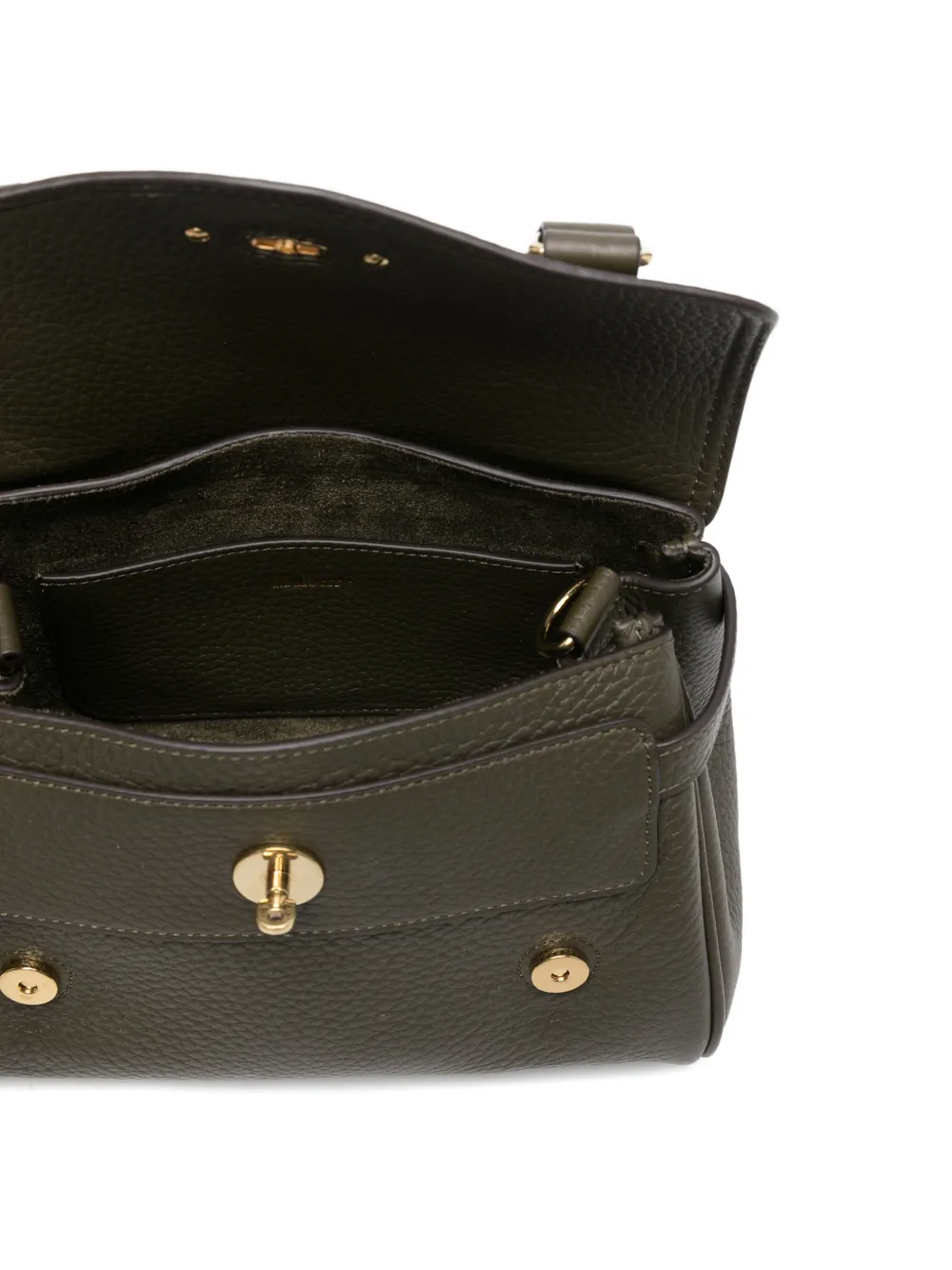 Mulberry Mini Alexa Leather Cross Body Bag In Green