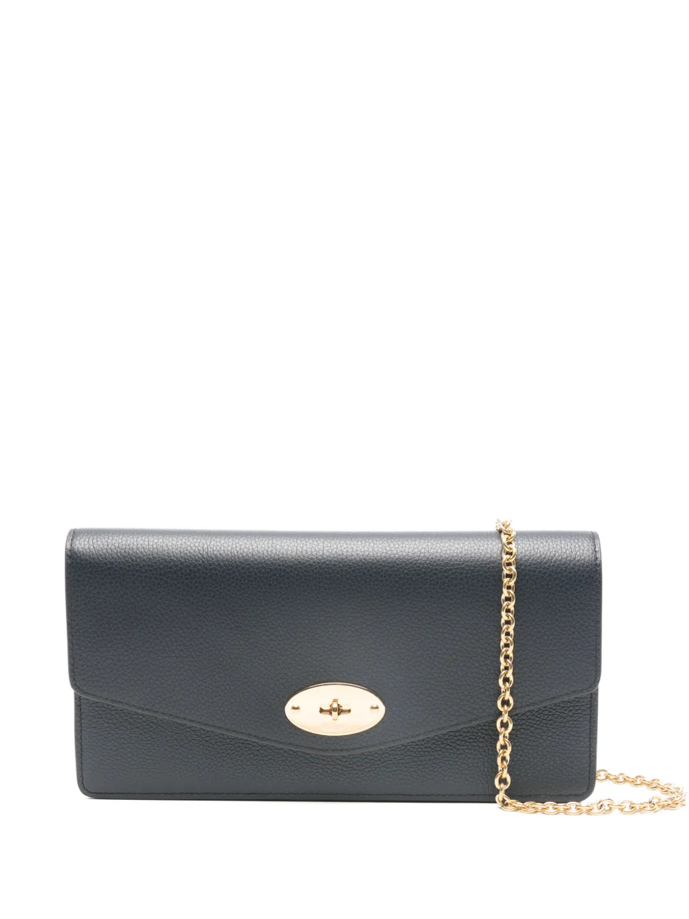 Mulberry Darley twist-lock-fastening clutch bag - Blu