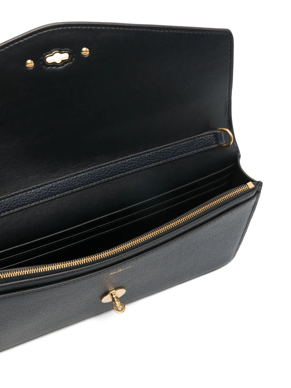 Mulberry Darley clutch met draaislot Blauw