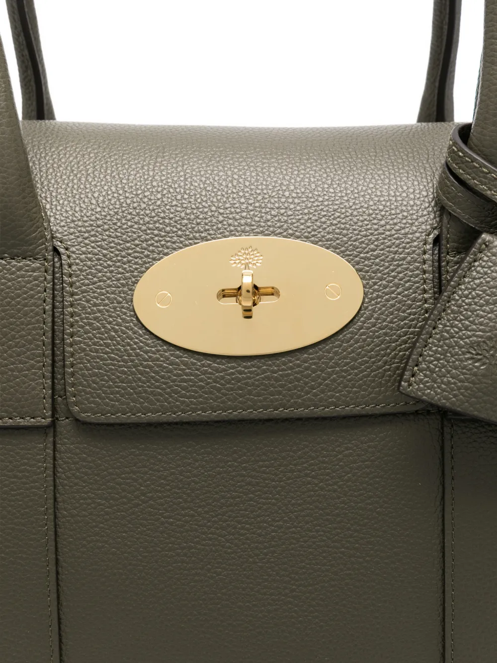 Mulberry Bayswater Flap-top Leather Tote Bag In Green