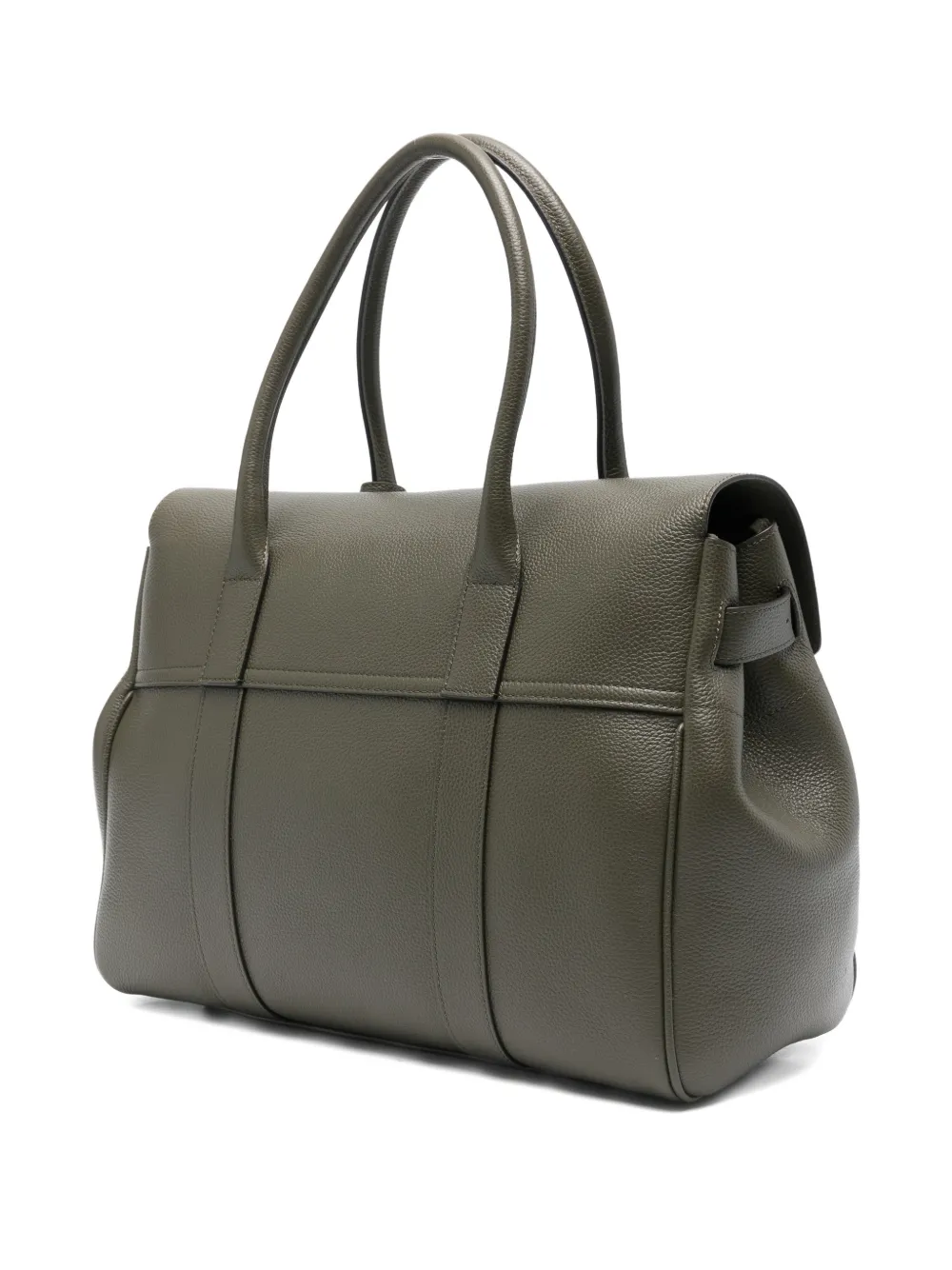 Mulberry Bayswater Flap-top Leather Tote Bag In Green
