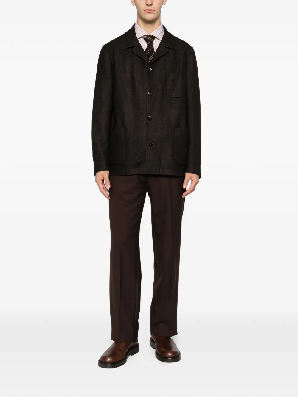 Dell'oglio patch-pocket overshirt | Shirt Jackets | Image 2