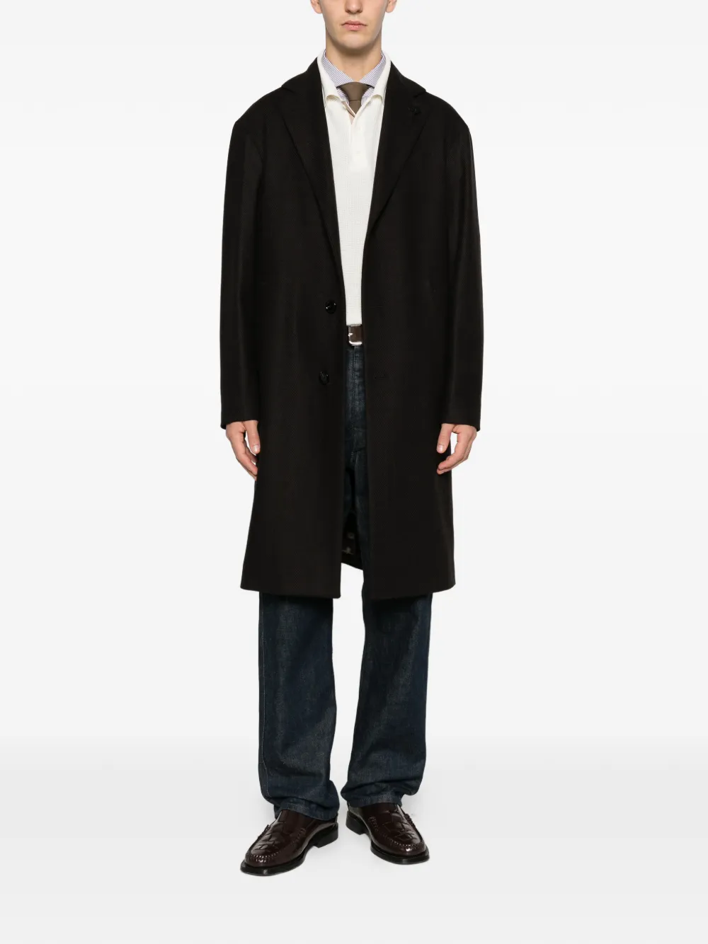 Lardini single-breasted coat | Single Breasted Coats | Image 2