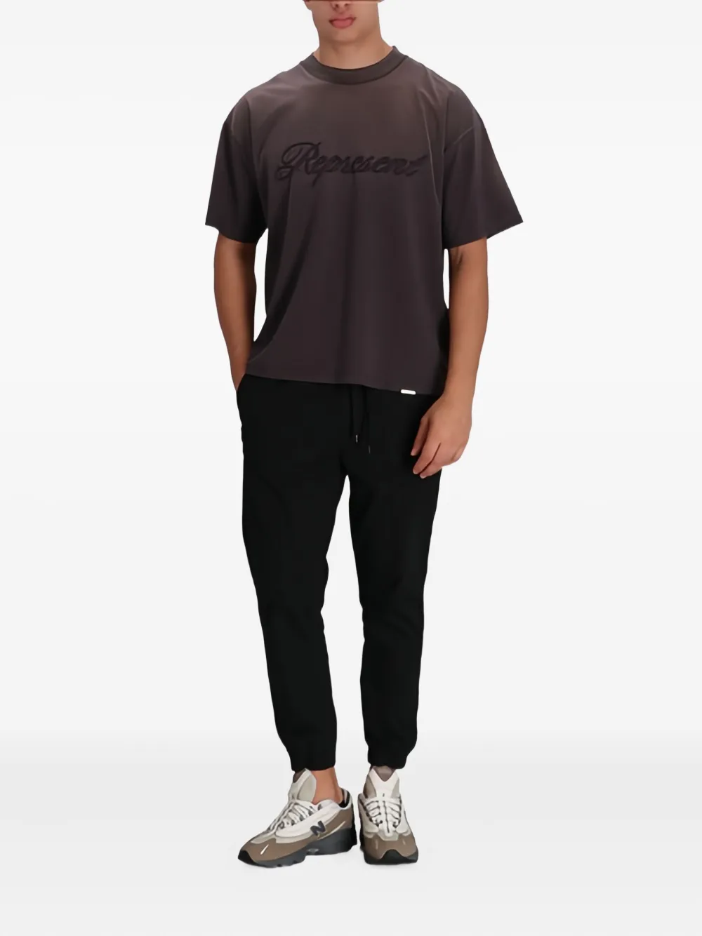 Represent T-shirt met logo - Grijs