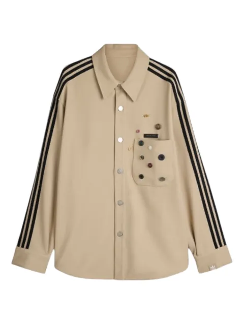 Song For The Mute Stripe Button Shirt