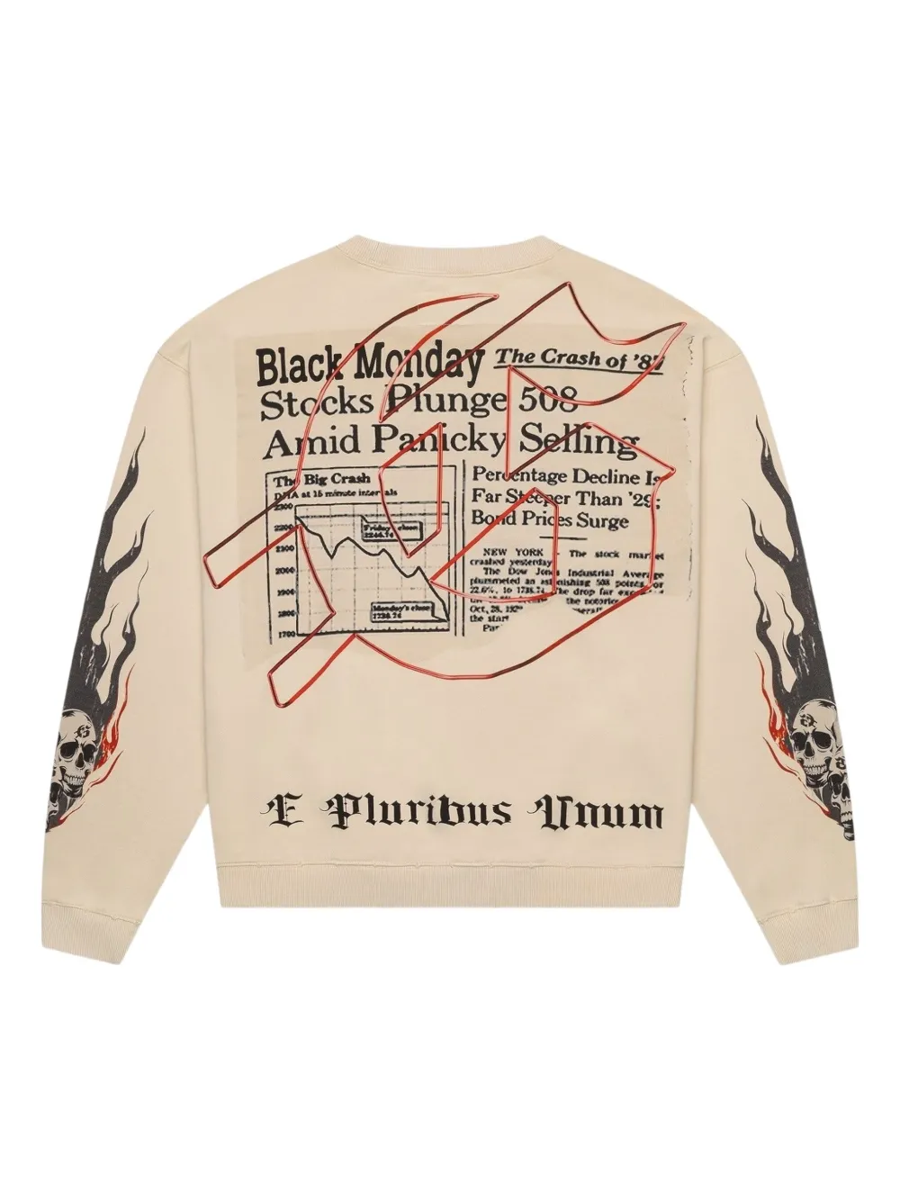 GODSPEED Black Monday sweater met ronde hals - Beige