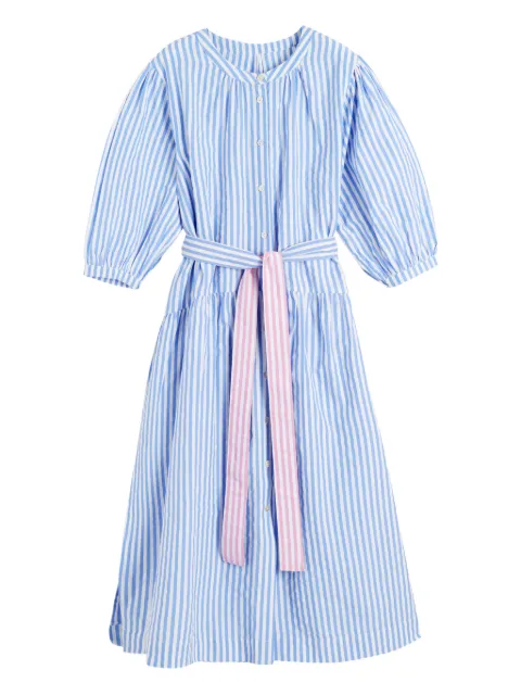 Chinti & Parker midi stribet kjole med bælte