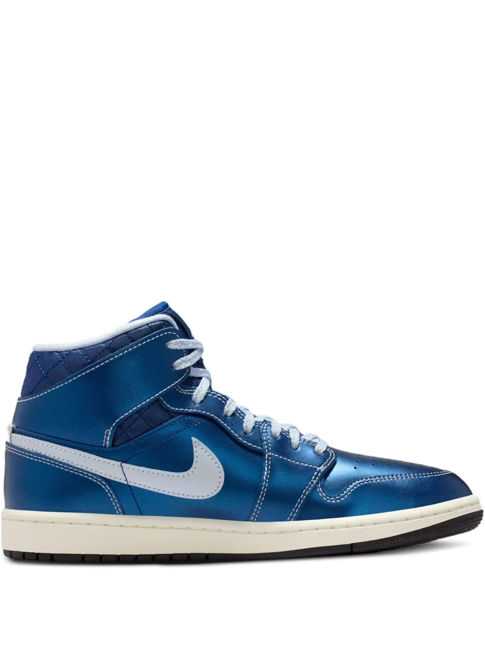 Jordan metallic Air Jordan 1 Mid high-top sneakers | Blue | Image 1