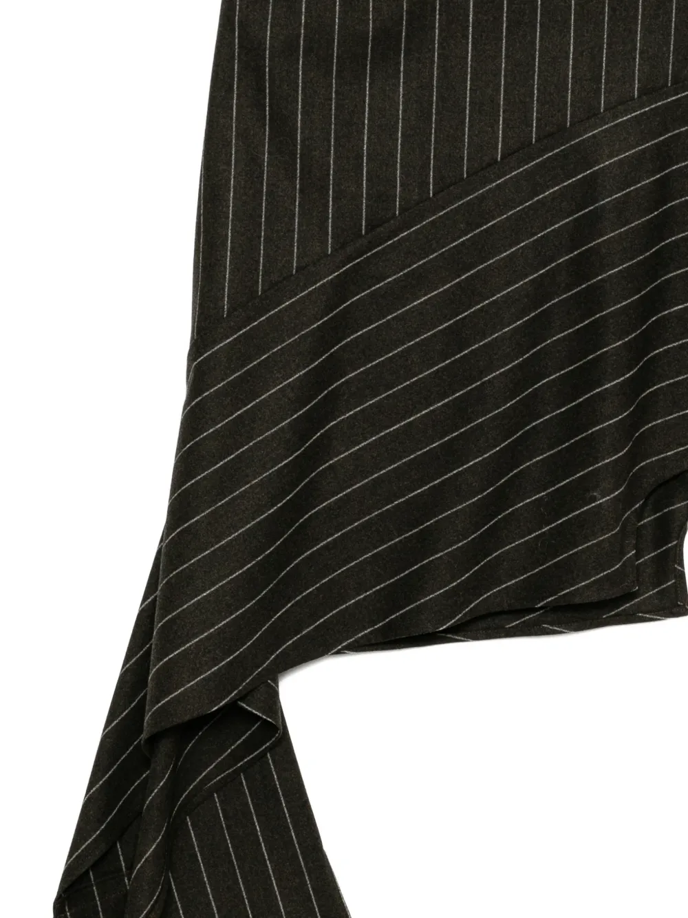  Monse Deconstructed Pajamas Skirt - Brown 